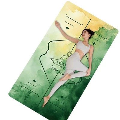 Estera de yoga de línea de alineación
